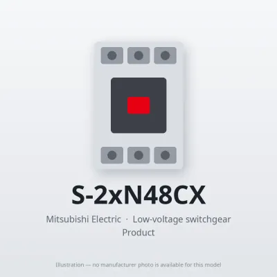 S-2xN48CX Mitsubishi Low-voltage switchgear Magnetic Contactor