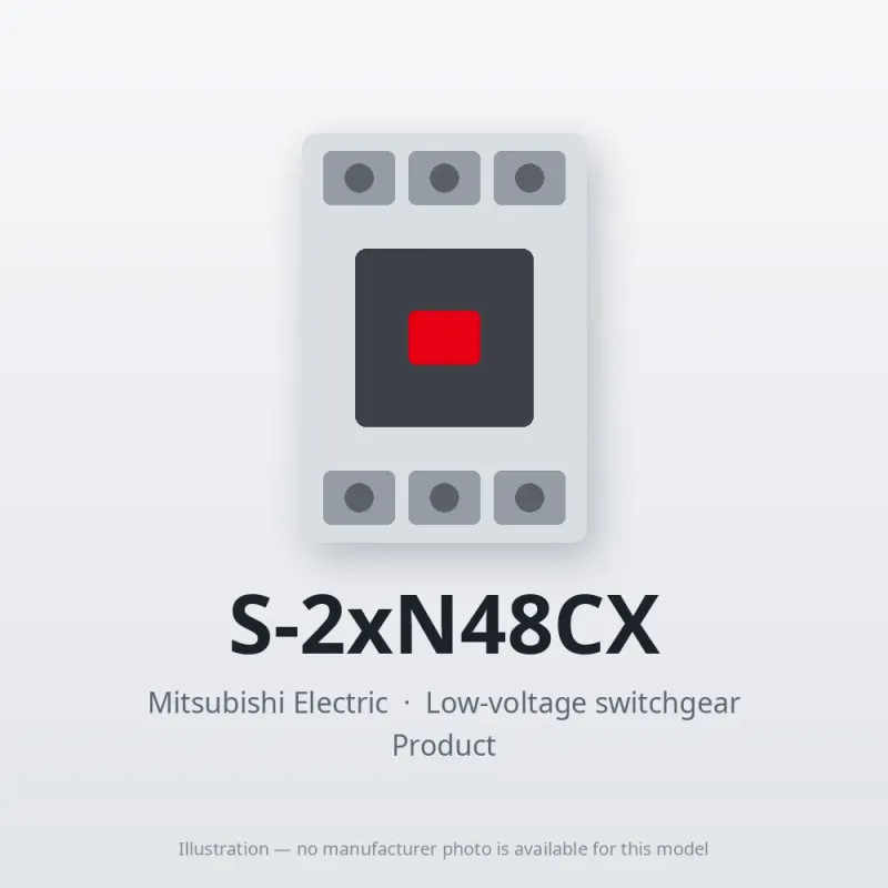 S-2xN48CX Mitsubishi Low-voltage switchgear Magnetic Contactor