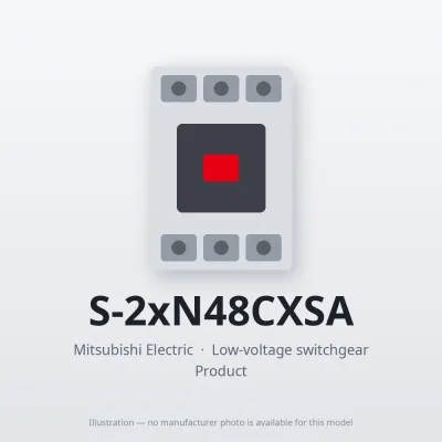 S-2xN48CXSA Mitsubishi Low-voltage switchgear Magnetic Contactor