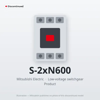 S-2xN600 Mitsubishi Low-voltage switchgear Magnetic Contactor