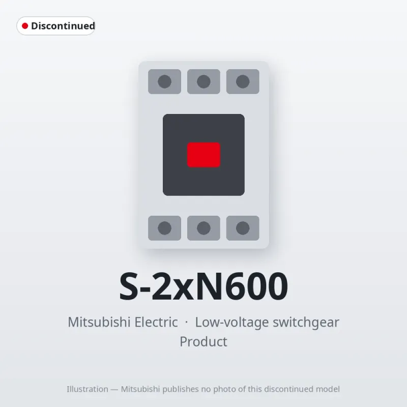 S-2xN600 Mitsubishi Low-voltage switchgear Magnetic Contactor