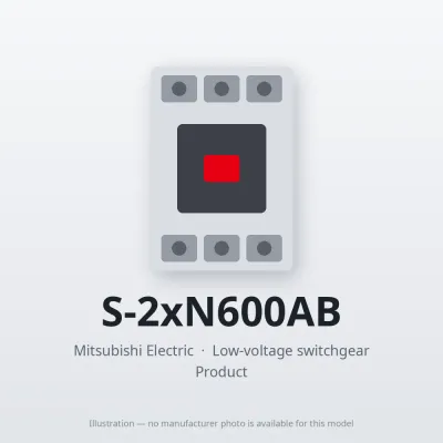 S-2xN600AB Mitsubishi Low-voltage switchgear Magnetic Contactor