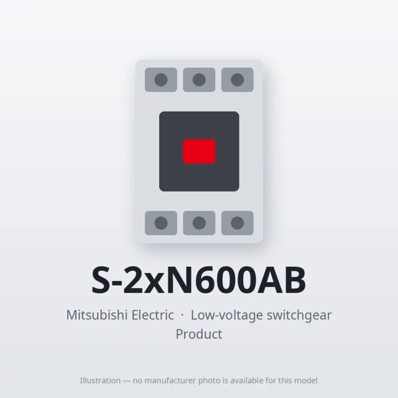 S-2xN600AB Mitsubishi Low-voltage switchgear Magnetic Contactor