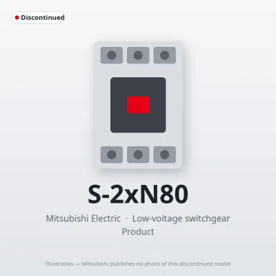 S-2xN80 Mitsubishi Low-voltage switchgear Magnetic Contactor