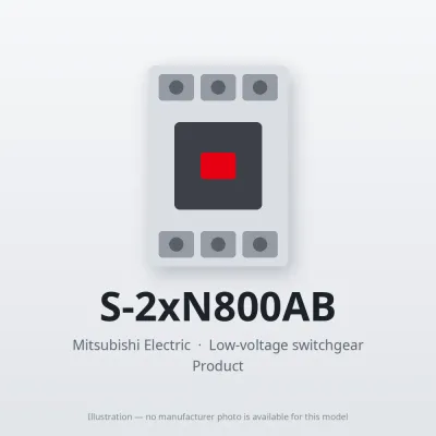 S-2xN800AB Mitsubishi Low-voltage switchgear Magnetic Contactor