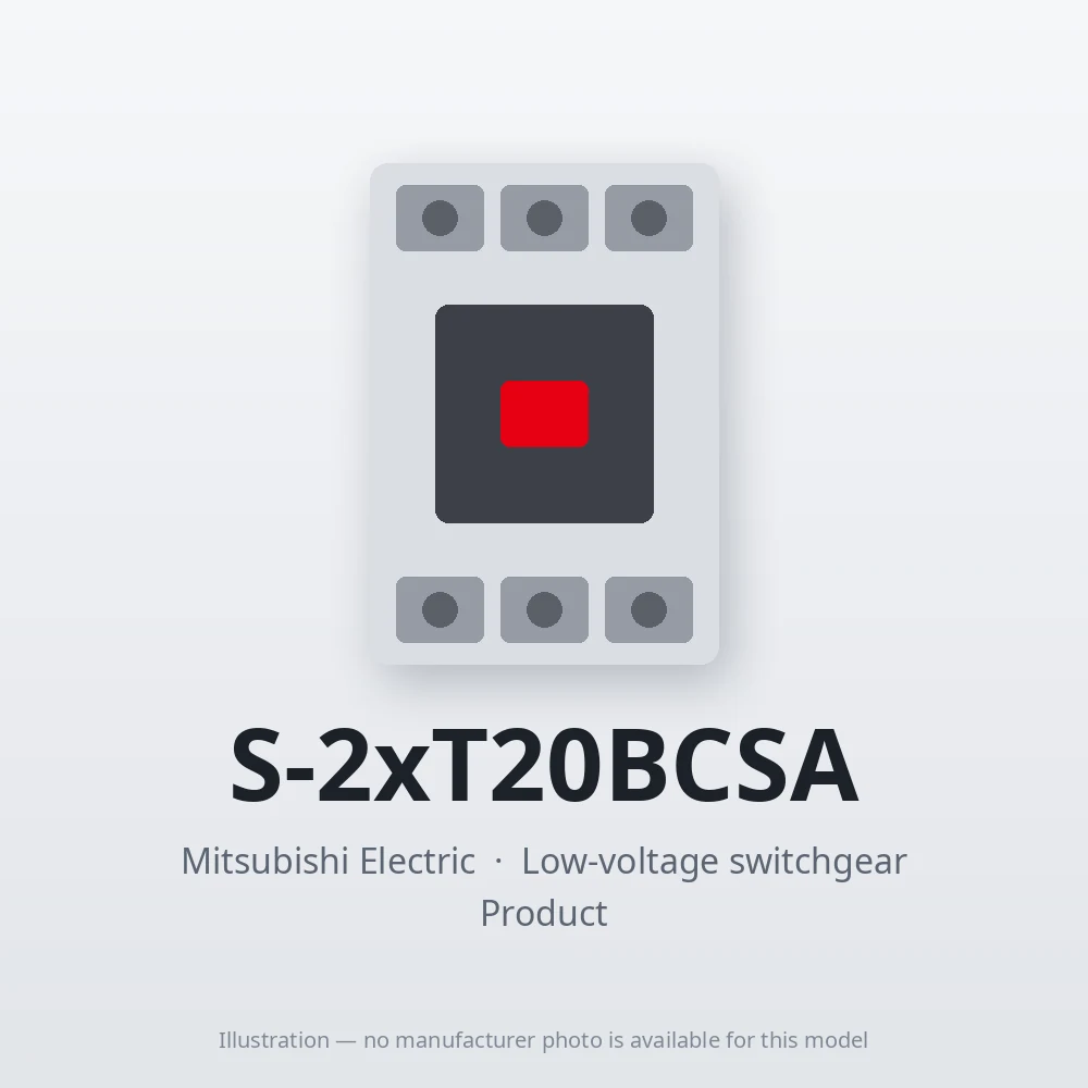 S-2xT20BCSA Mitsubishi Low-voltage switchgear Magnetic Contactor