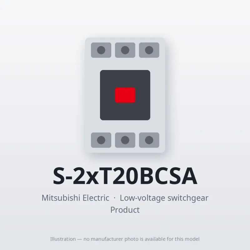 S-2xT20BCSA Mitsubishi Low-voltage switchgear Magnetic Contactor