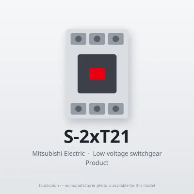 S-2xT21 Mitsubishi Low-voltage switchgear Magnetic Contactor