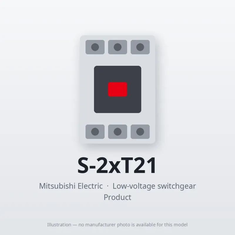 S-2xT21 Mitsubishi Low-voltage switchgear Magnetic Contactor