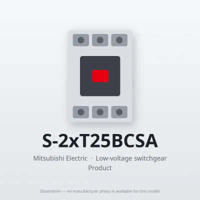 S-2xT25BCSA Mitsubishi Low-voltage switchgear Magnetic Contactor