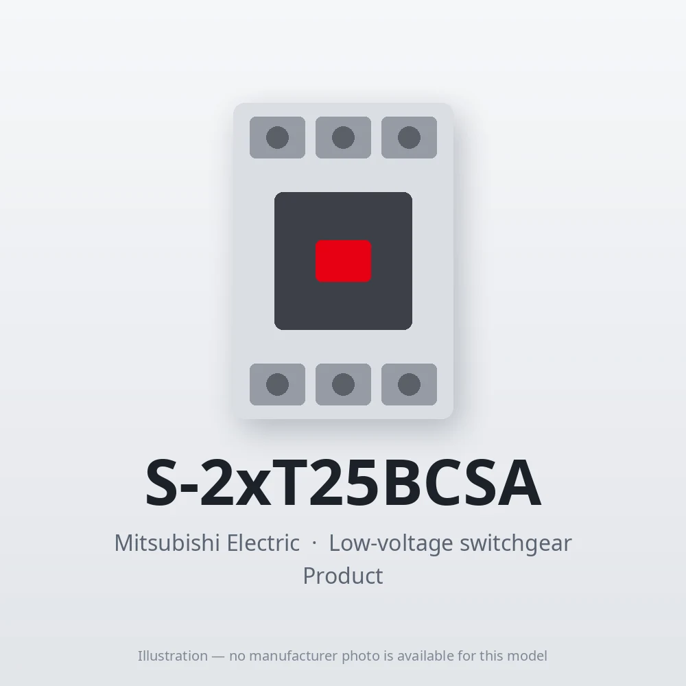 S-2xT25BCSA Mitsubishi Low-voltage switchgear Magnetic Contactor