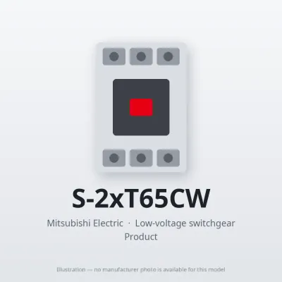 S-2xT65CW Mitsubishi Low-voltage switchgear Magnetic Contactor