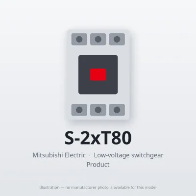 S-2xT80 Mitsubishi Low-voltage switchgear Magnetic Contactor
