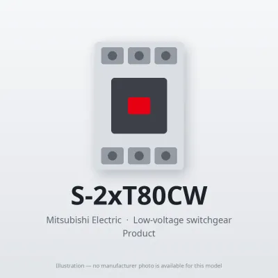 S-2xT80CW Mitsubishi Low-voltage switchgear Magnetic Contactor