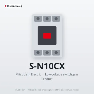 S-N10CX Mitsubishi Low-voltage switchgear Magnetic Contactor
