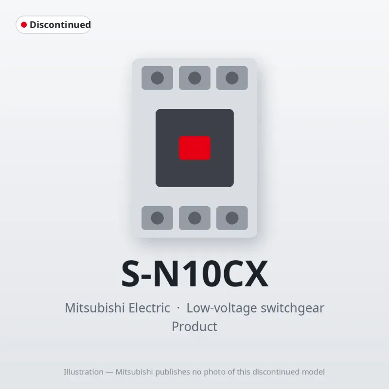 S-N10CX Mitsubishi Low-voltage switchgear Magnetic Contactor