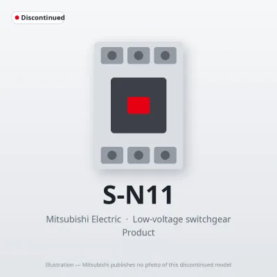 S-N11 Mitsubishi Low-voltage switchgear Magnetic Contactor