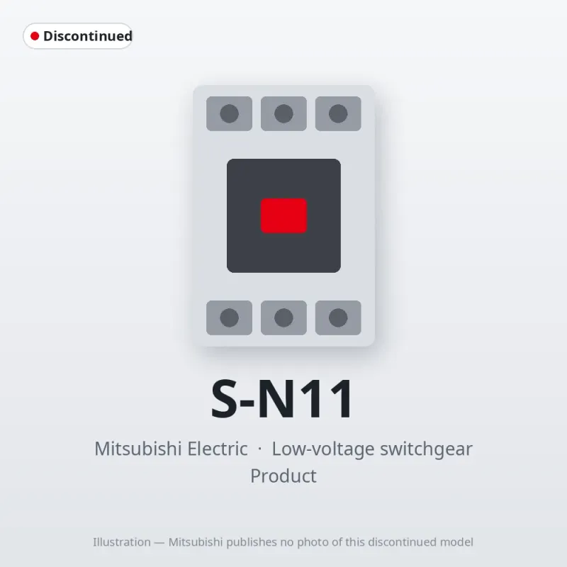 S-N11 Mitsubishi Low-voltage switchgear Magnetic Contactor