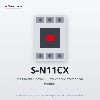 S-N11CX Mitsubishi Low-voltage switchgear Magnetic Contactor