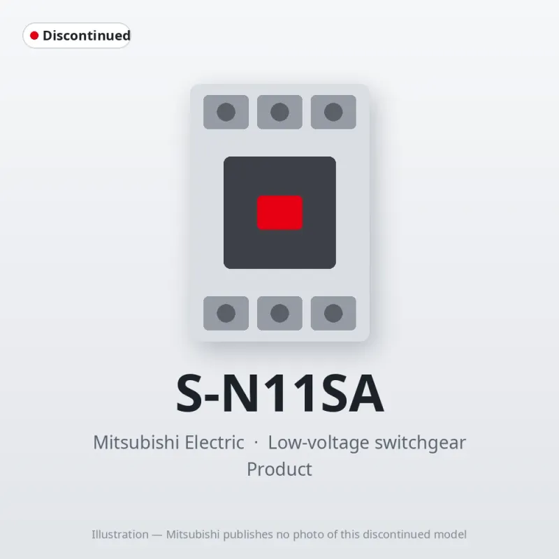 S-N11SA Mitsubishi Low-voltage switchgear Magnetic Contactor