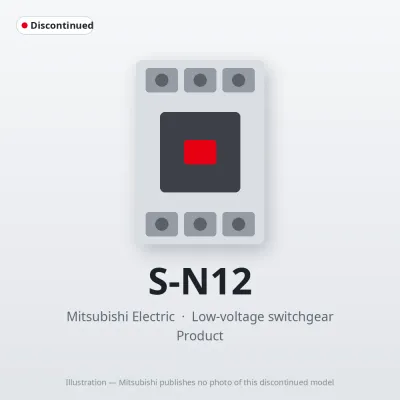 S-N12 Mitsubishi Low-voltage switchgear Magnetic Contactor