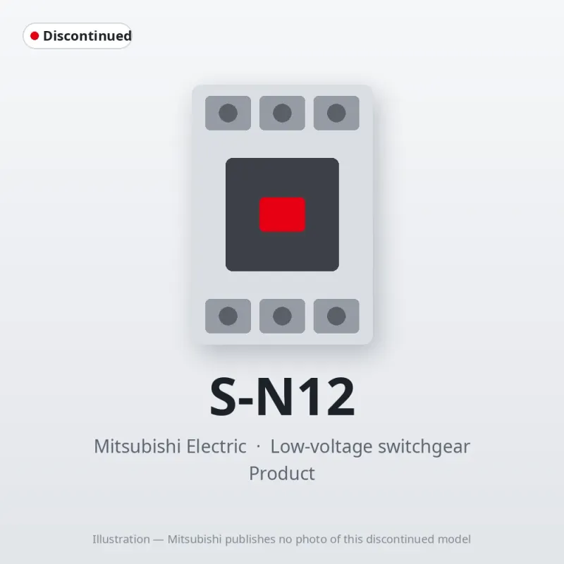 S-N12 Mitsubishi Low-voltage switchgear Magnetic Contactor