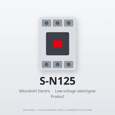 S-N125 Mitsubishi Low-voltage switchgear Magnetic Contactor