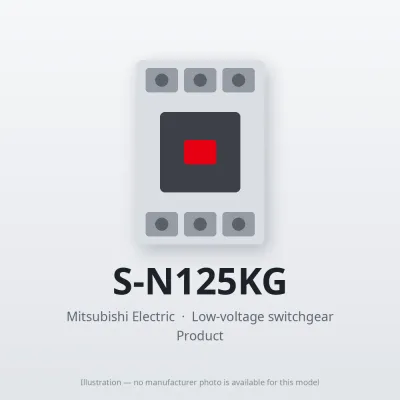 S-N125KG Mitsubishi Low-voltage switchgear Magnetic Contactor