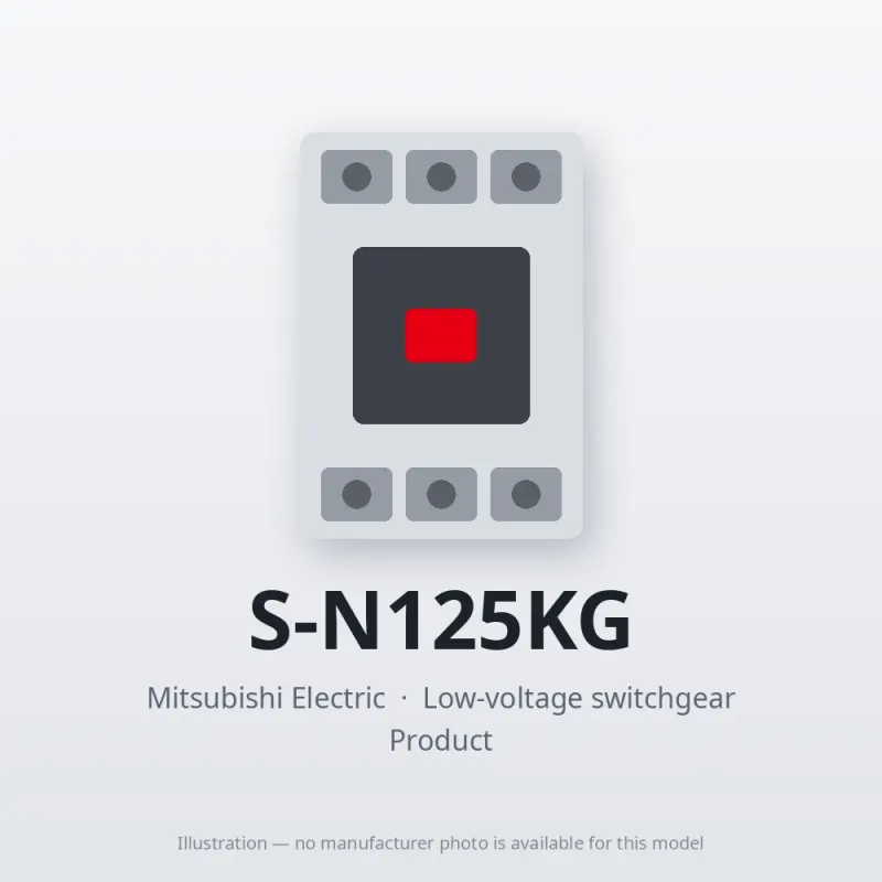 S-N125KG Mitsubishi Low-voltage switchgear Magnetic Contactor
