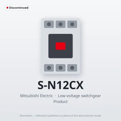 S-N12CX Mitsubishi Low-voltage switchgear Magnetic Contactor