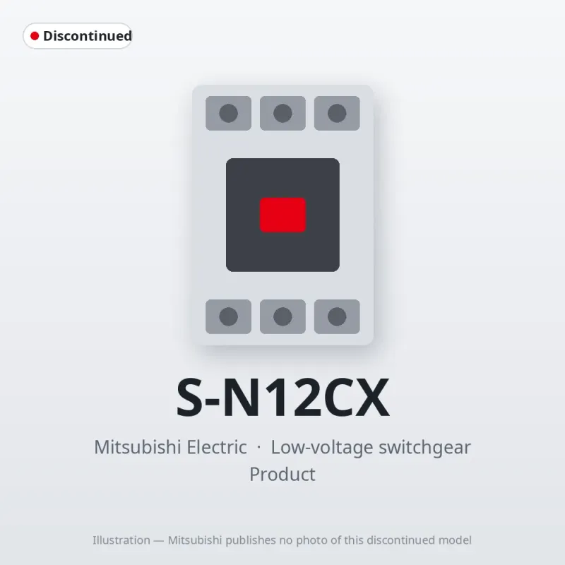 S-N12CX Mitsubishi Low-voltage switchgear Magnetic Contactor