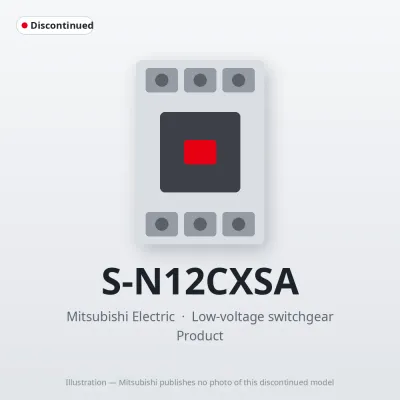 S-N12CXSA Mitsubishi Low-voltage switchgear Magnetic Contactor