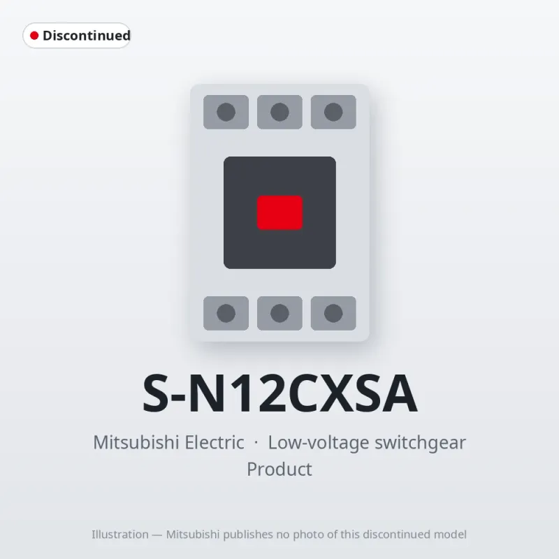 S-N12CXSA Mitsubishi Low-voltage switchgear Magnetic Contactor