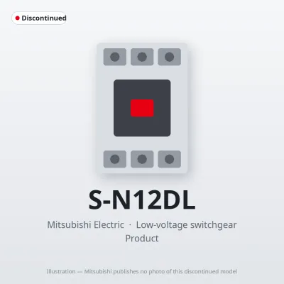 S-N12DL Mitsubishi Low-voltage switchgear Magnetic Contactor
