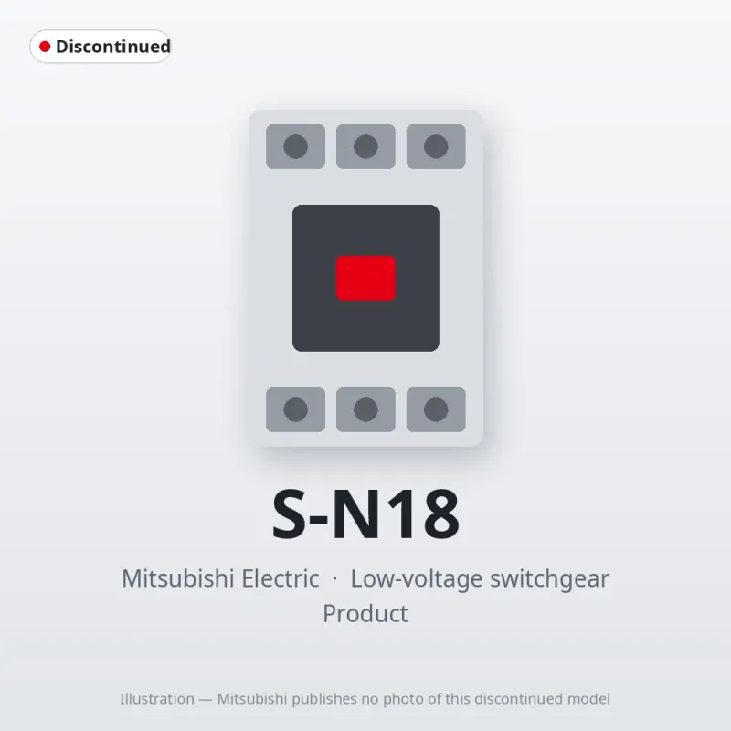 S-N18 Mitsubishi Low-voltage switchgear Magnetic Contactor