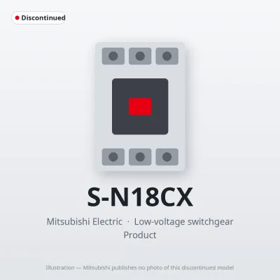 S-N18CX Mitsubishi Low-voltage switchgear Magnetic Contactor