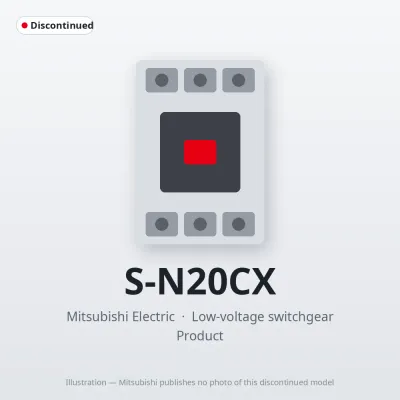 S-N20CX Mitsubishi Low-voltage switchgear Magnetic Contactor