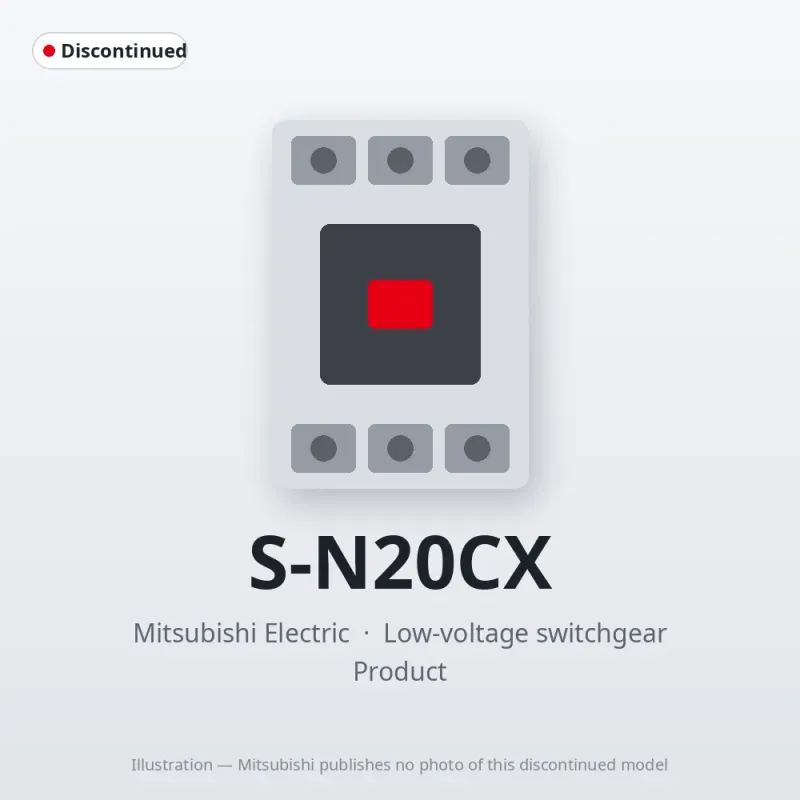 S-N20CX Mitsubishi Low-voltage switchgear Magnetic Contactor