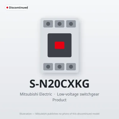 S-N20CXKG Mitsubishi Low-voltage switchgear Magnetic Contactor