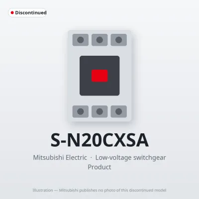 S-N20CXSA Mitsubishi Low-voltage switchgear Magnetic Contactor
