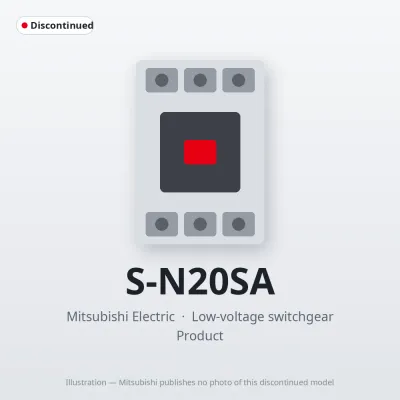 S-N20SA Mitsubishi Low-voltage switchgear Magnetic Contactor