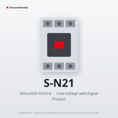 S-N21 Mitsubishi Low-voltage switchgear Magnetic Contactor