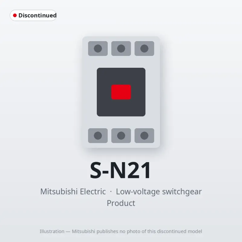 S-N21 Mitsubishi Low-voltage switchgear Magnetic Contactor