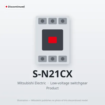 S-N21CX Mitsubishi Low-voltage switchgear Magnetic Contactor