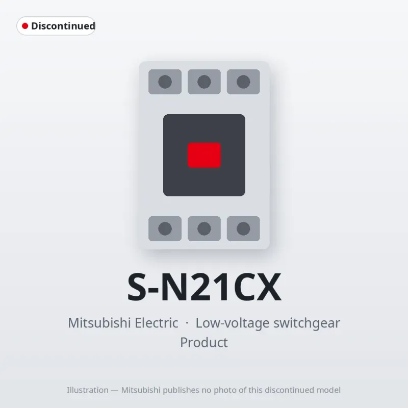 S-N21CX Mitsubishi Low-voltage switchgear Magnetic Contactor
