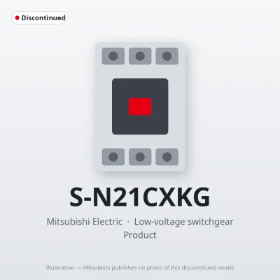 S-N21CXKG Mitsubishi Low-voltage switchgear Magnetic Contactor
