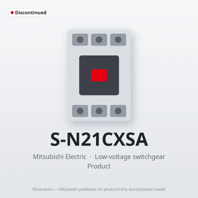 S-N21CXSA Mitsubishi Low-voltage switchgear Magnetic Contactor