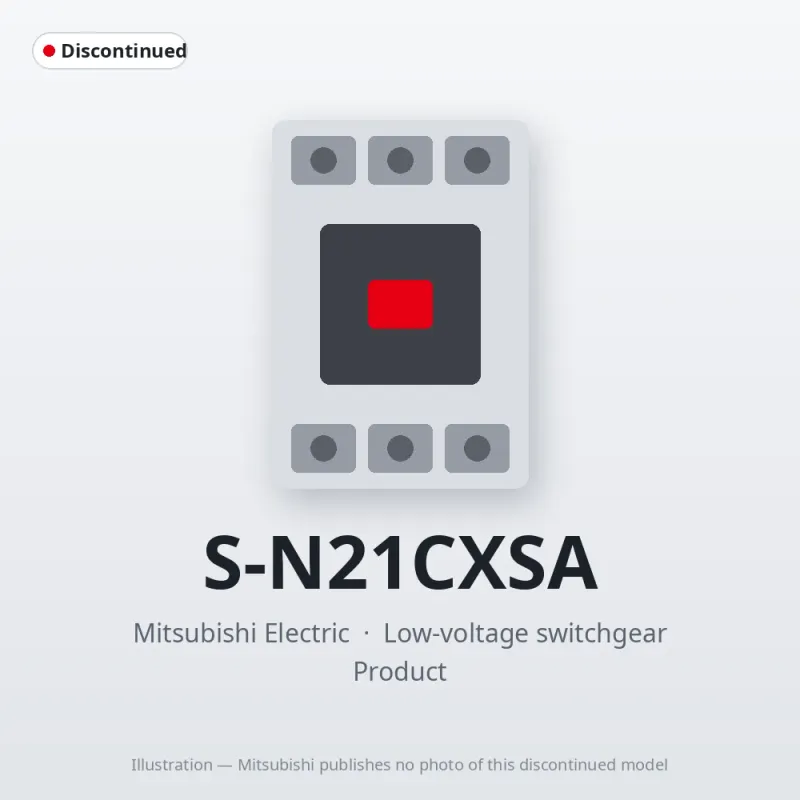 S-N21CXSA Mitsubishi Low-voltage switchgear Magnetic Contactor