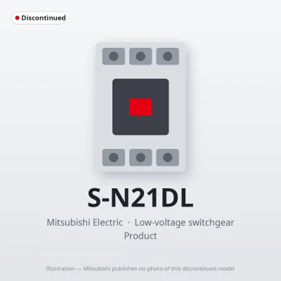 S-N21DL Mitsubishi Low-voltage switchgear Magnetic Contactor