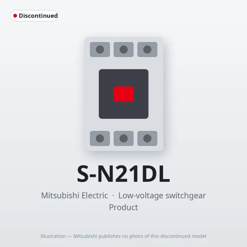 S-N21DL Mitsubishi Low-voltage switchgear Magnetic Contactor